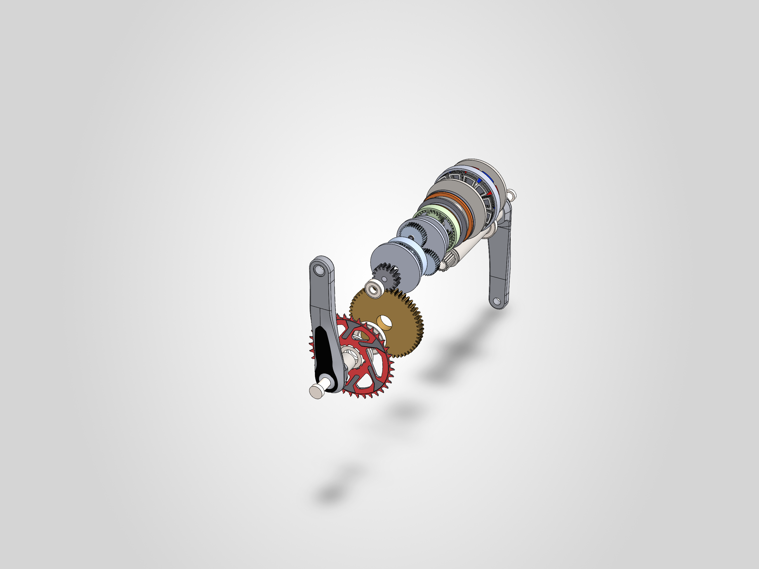 Exploded View — Full Drivetrain